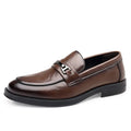 Men's Casual Leather Shoes 2026 New Spring Season Loafers for Men with Slip-On Flats British Style Men Walking Shoes Moccasins