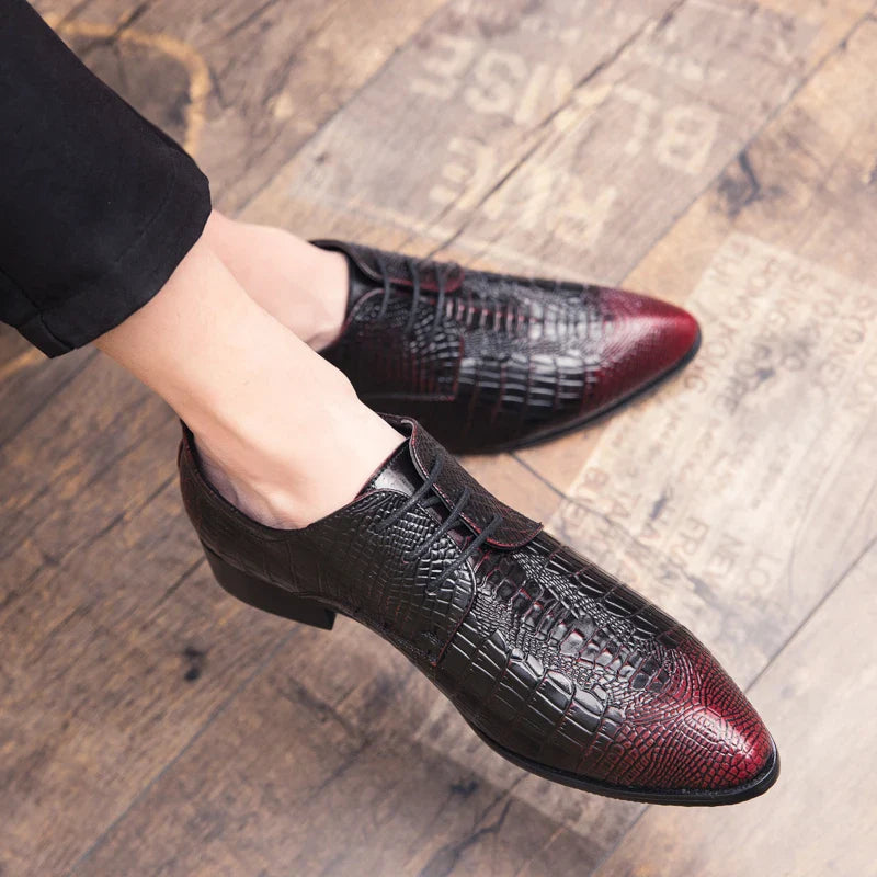 Shoes for men shoes leather shoes business dress shoes all-match casual shock-absorbing wear-resistant footwear large size