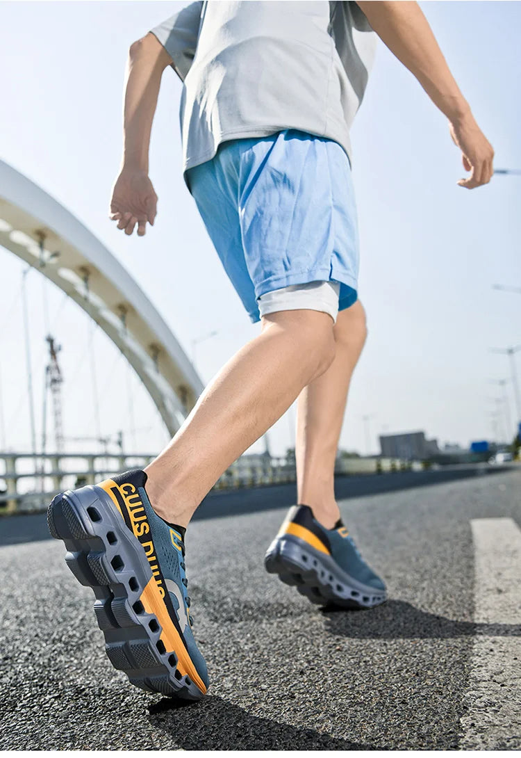Men's Cushioning Running Shoes Lightweight Athletic Casual Sneakers Male Non-Slip Sports Shoes Outdoor Travel Walking Shoes