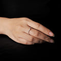 Moissanite D Color Round Cut 925 Sterling Silver V Shape Stackable Wedding Ring for Woman Diamond Jewelry