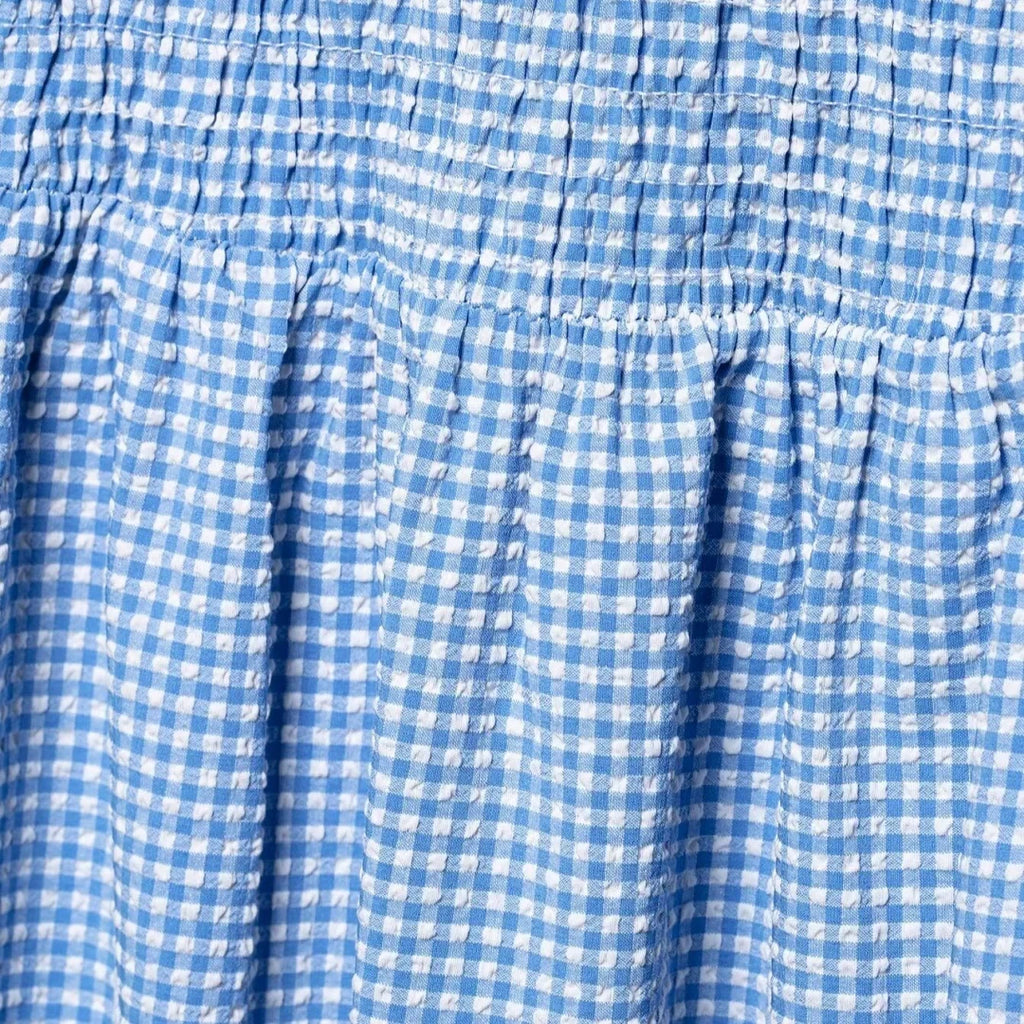 Dress for Women Fashion Summer New Plaid Fold Sleeveless O-neck Midi Vest Dresses French Chic Female Evening Clothing