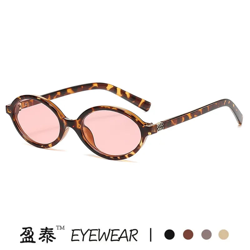 Designer UV400 Sunglasses Women Men New Trendy Oval Sun Glasses Ladies Vintage Small Round Gafas De Sol