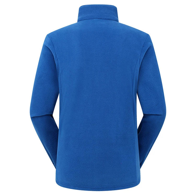 Soft Polar Fleece Jacket with Pockets Lightweight Outdoor Recreation Full Zip Coat