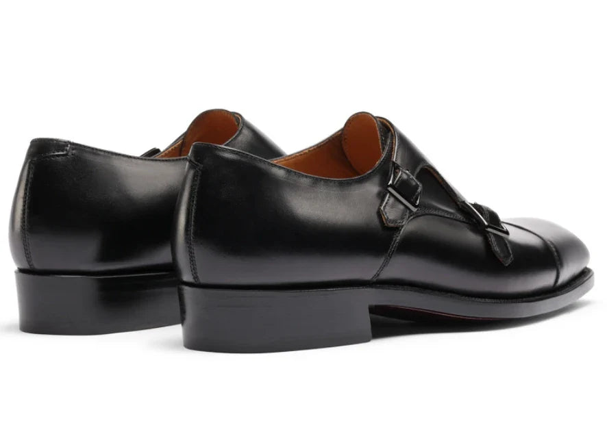 Men's Monk Strap Formal Leather Slip-On Oxfords Designer Party Wedding Dress Shoes