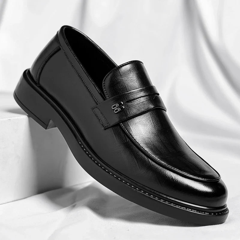 Male Shoes High Quality Fashion Men Business Shoes Italian Handmade Shoes Genuine Leather Loafers Slip-ons Men Casual Footwear