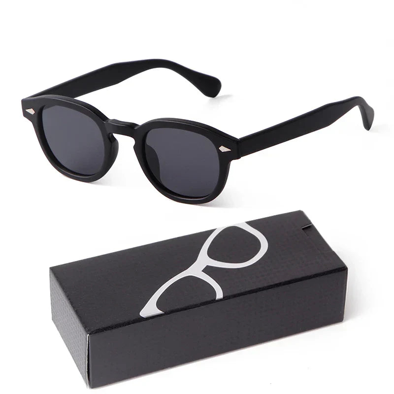 Fashion Gradient Blue Small Round Sunglasses for Women Men Brand Designer Vintage Tortoise Square Sun Glasses Lunettes De Soleil