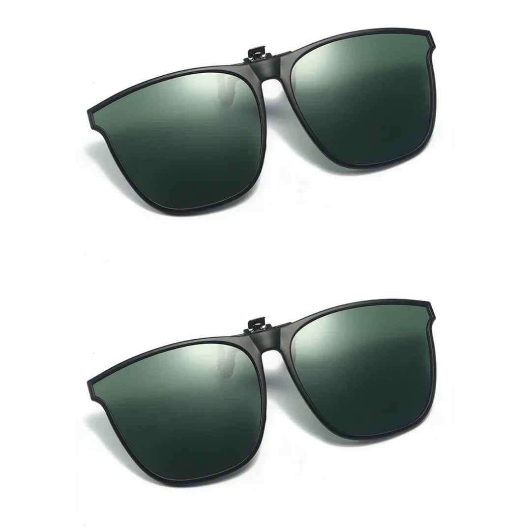 New PC Clip Sunglasses for Outdoor Fishing and Driving. Clip Sunglasses for Day and Night Use.