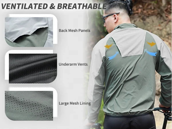 Reflective Cycling Jacket Winter Autumn Bicycle Windbreaker Bike Soft Windproof Waterproof Motorbike Jacket Men Coat