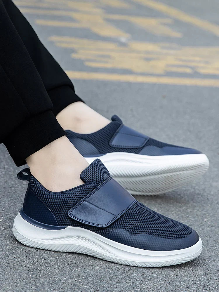 Men Orthopedics Wide Feet Swollen Walking Casual Shoes Thumb Eversion Adjusting Soft Comfortable Diabetic Man Shoes Big Size
