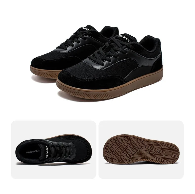 Unisex Wide Toe Sneakers Women Men Minimalist Non Slip Shoes Lace Up Mesh Casual Sneaker