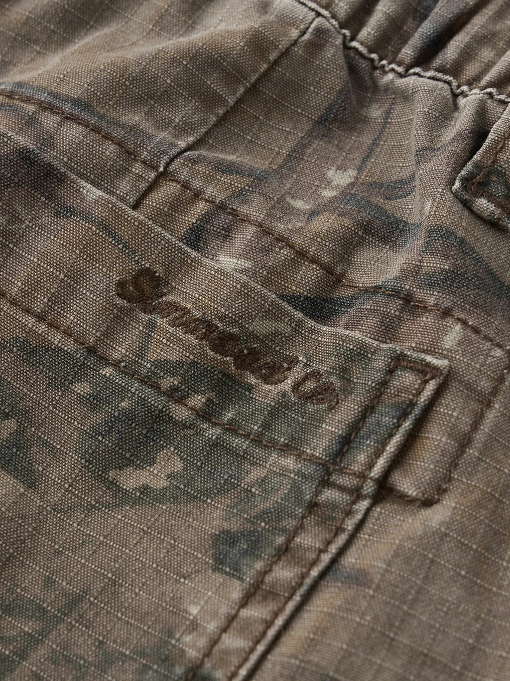 2026 Summer New Distressed Camouflage Shorts Men Loose Baggy Cargo Pants 270gsm Cotton Washed Frayed Hem Tactical Shorts