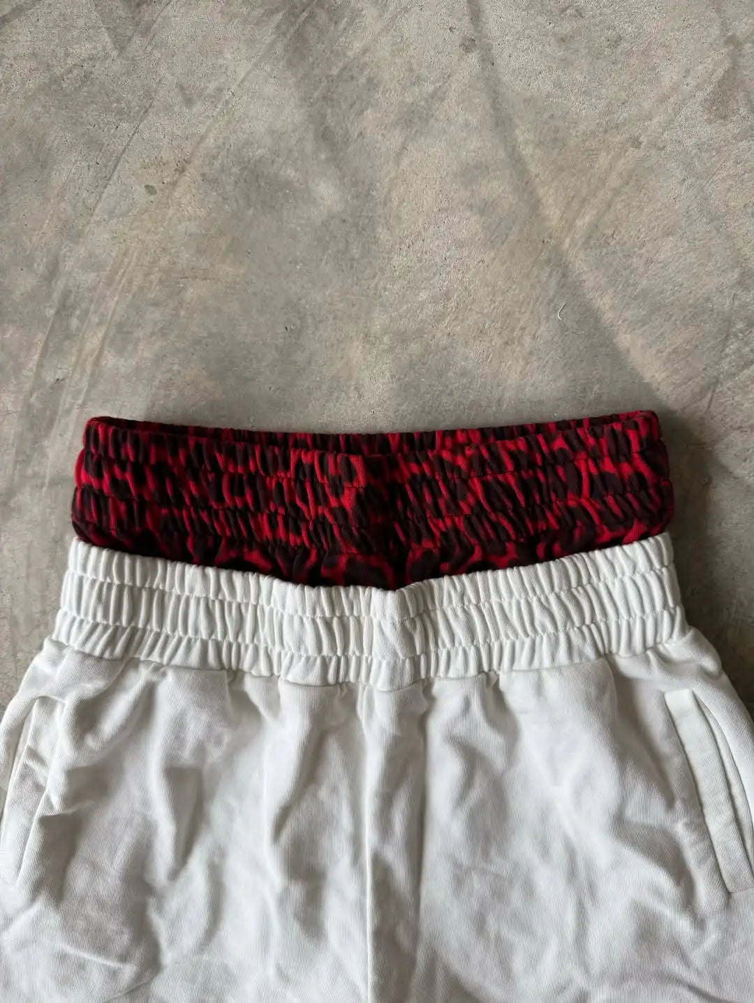 Double Toe Ripped Printed Trousers Functional Tactical Functional Men and Women Advanced Jogging Drawstring Casual Sports Pants