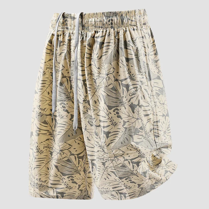 Men's Baggy Shorts Lightweight Cotton Casual Elastic Waist Drawstring Y2K Shorts Loose Fit Travel Beach Running Gym Shorts