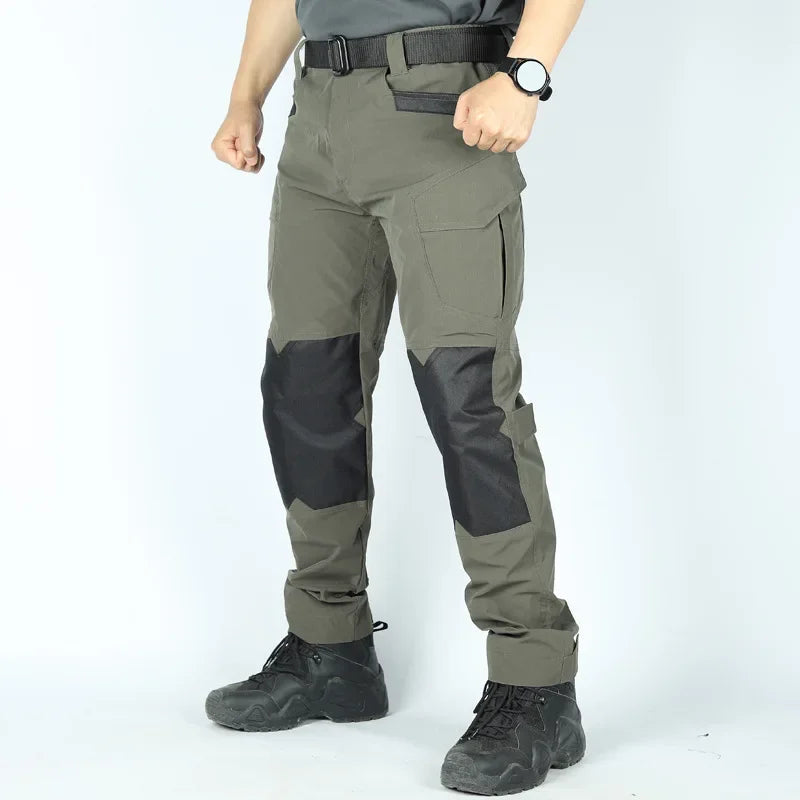 Cargo Pants Outdoor Multi-pocket Tactical Pants Ripstop Waterproof Trousers Male Wear-resistant Training Fishing Workwear Pant