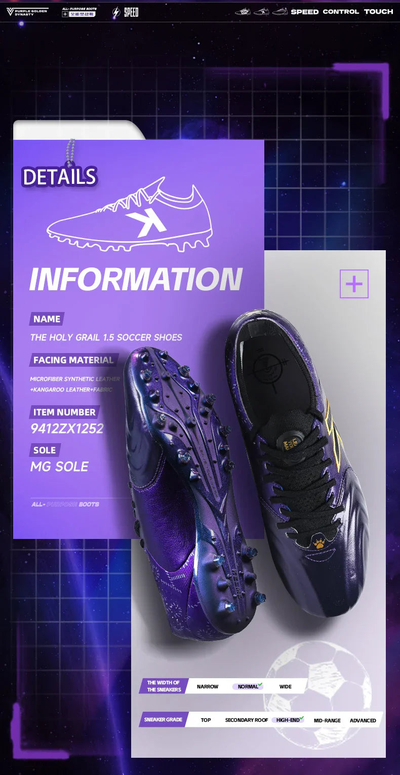 Kangaroo Leather Mg Soccer Shoes Professional Match Sports Football Shoes Outdoor Anti Slip Football Boots
