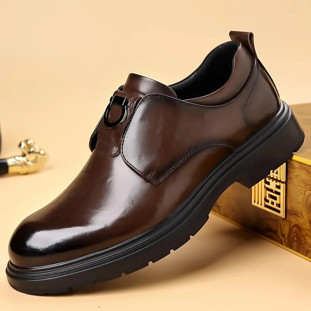 Business Men Shoes Patent Leather Man Brogues Shoes Fo Man Dress Shoe Loafers Pointed Toe Male Moccasins Plus Size Shoes for Men