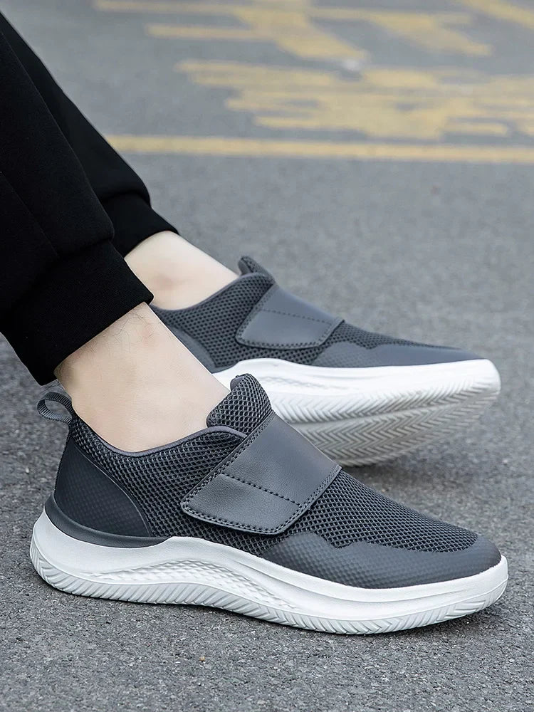 Men Orthopedics Wide Feet Swollen Walking Casual Shoes Thumb Eversion Adjusting Soft Comfortable Diabetic Man Shoes Big Size