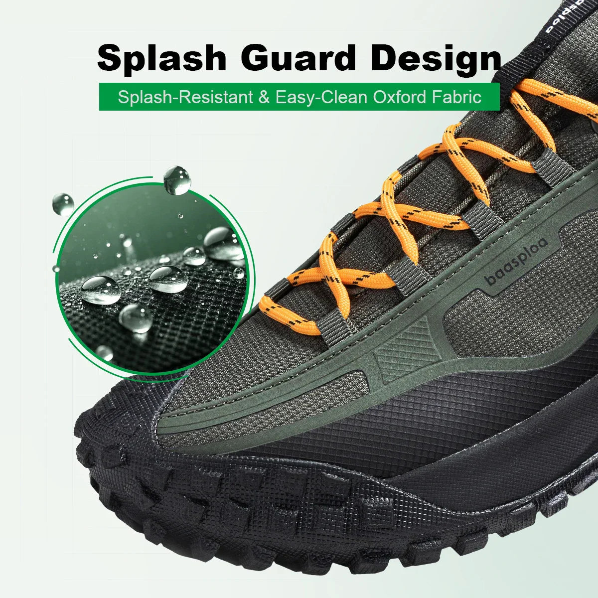Men Hiking Shoes Outdoor Waterproof Camping Resistant Non Slip Sneakers Male Casual Lightweight Lace-Up Walking Shoes