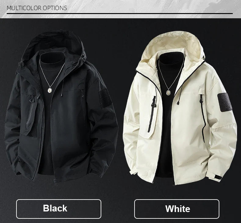 Men's Waterproof Running Jacket Caramel Women Windproof Windbreaker Hiking Camping Cycling Trekking Jogging Jackets