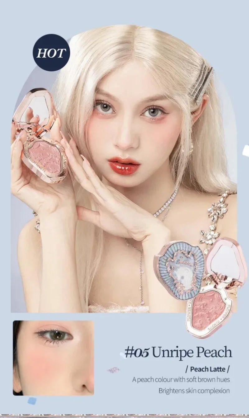Makeup Set All In Flower Knows Little Angel Highlighter Powder Blush Strawberry Rococo Lip Gloss Perfume Kit