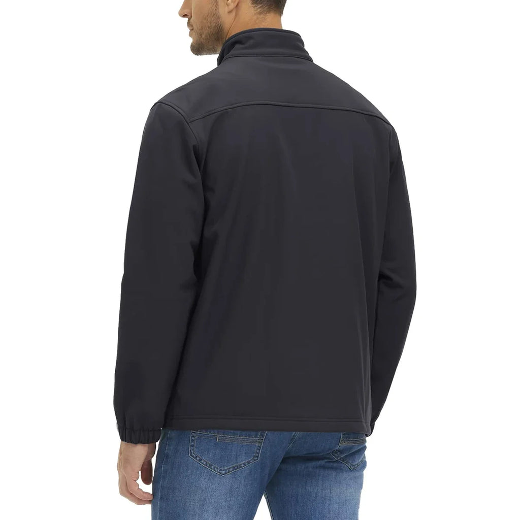 Men's Waterproof Outdoor Hiking Jacket Full Zip Windproof Fleece Lining Warm Fall Winter Work Casual Jackets