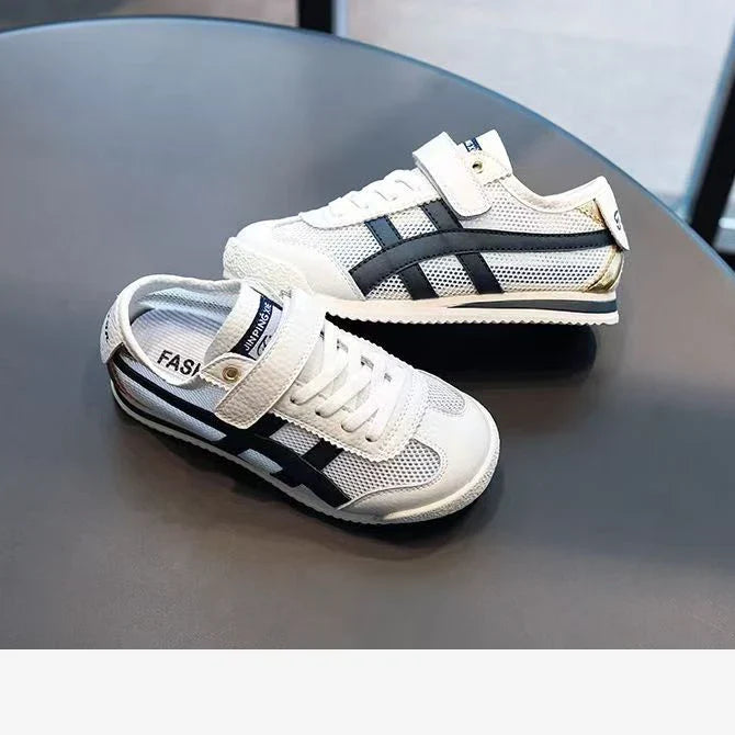 New Summer Children's Sports Little Whiteboard Shoes with Mesh Breathable Boys and Students Forrest Gump Single Mesh Shoes