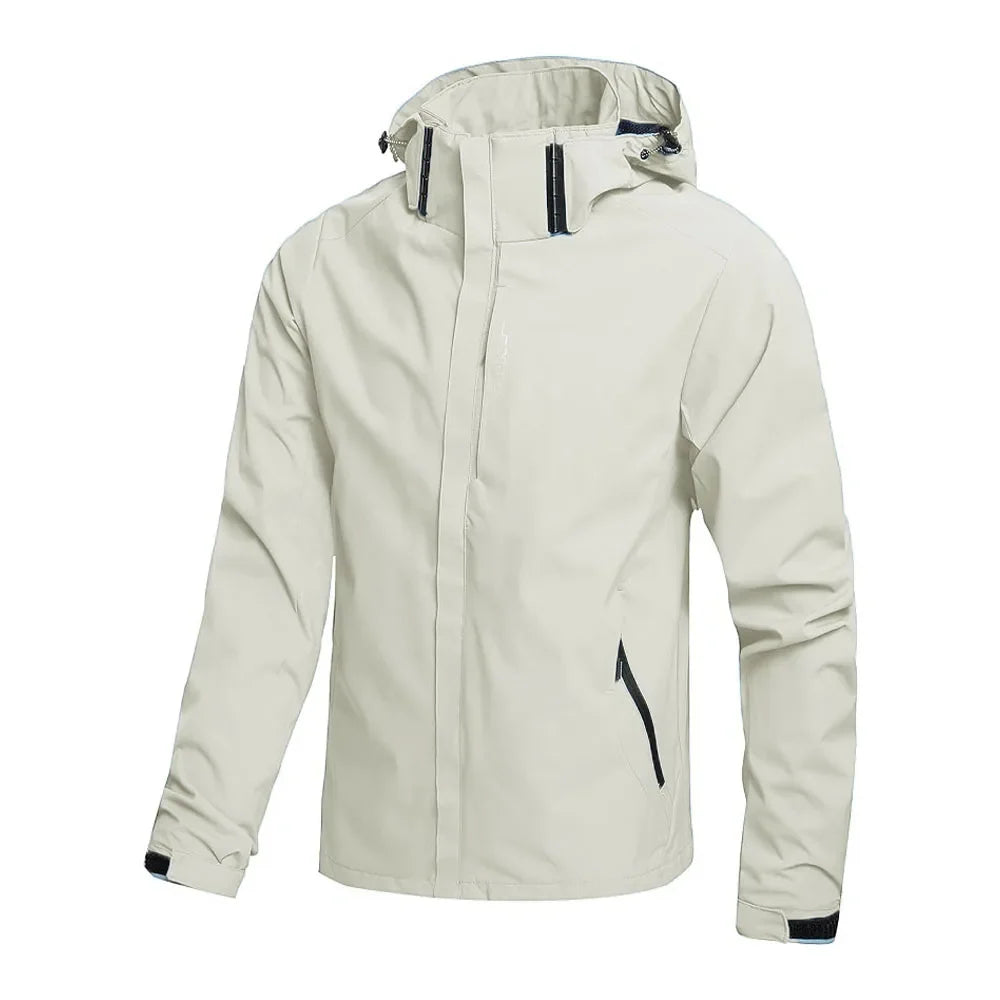 Men's Outdoor Waterproof Raincoat Lightweight Cycling Coat with Hood Streetwear Hiking Windproof Jacket Climbing Outdoor Jackets