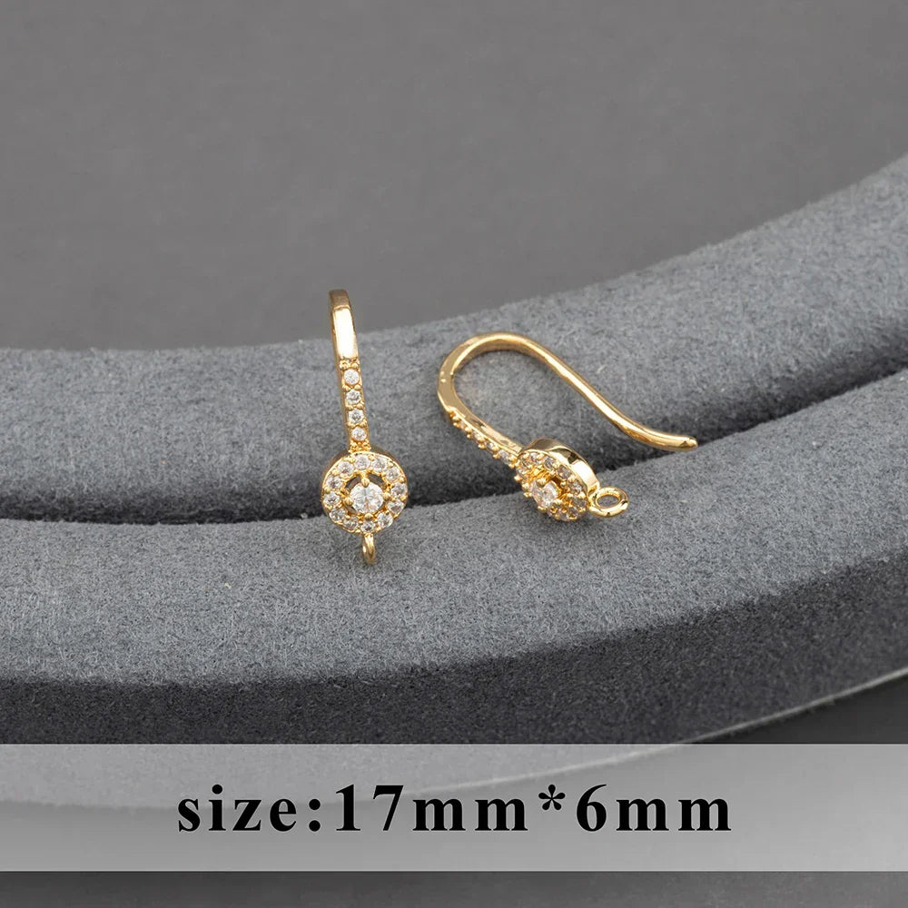 20pcs/lot M800 jewelry accessories,pass REACH,nickel free,18k gold plated,copper,connector,diy earrings,jewelry making