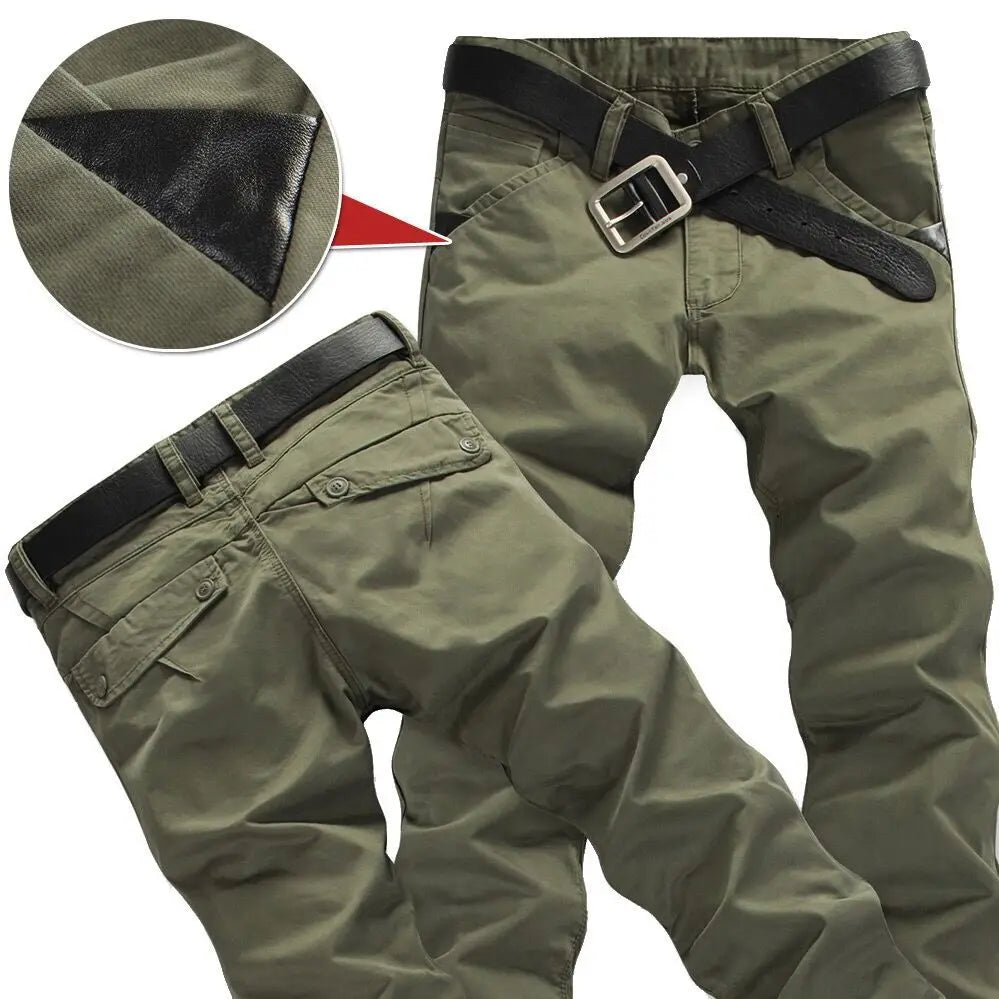 Spring and Summer Men's Casual Thin Labor Cargo Work Wear Army Slim Straight Overalls Cotton Long Pants Large Size Trousers