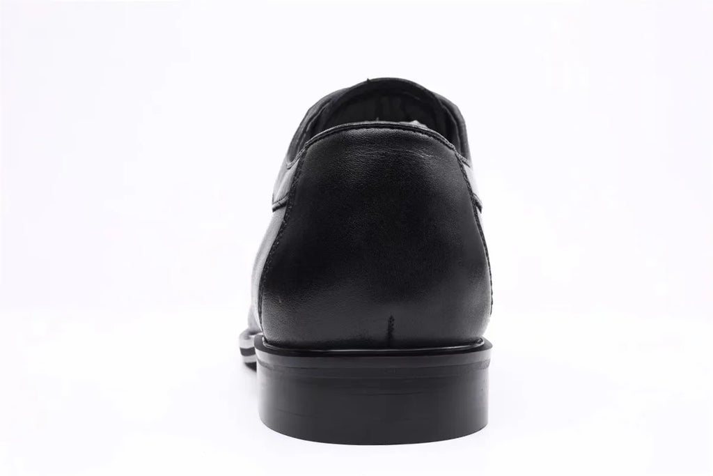 Spring Autumn Soft Square Toe Lace Up Dress Shoes Man High Quality Fashion Cowhide Elegant and Classic 39 Social Shoe for Men