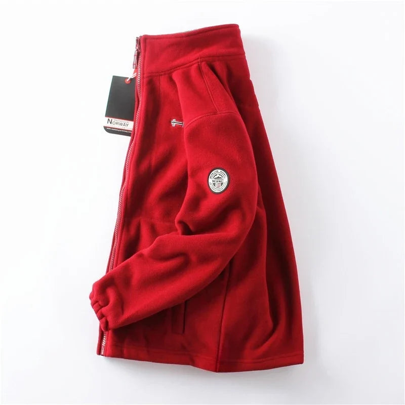 Thickened Double - Sided Polar Fleece Jacket for Men | Autumn/Winter Warm Casual Loose Fit Big Size Coat