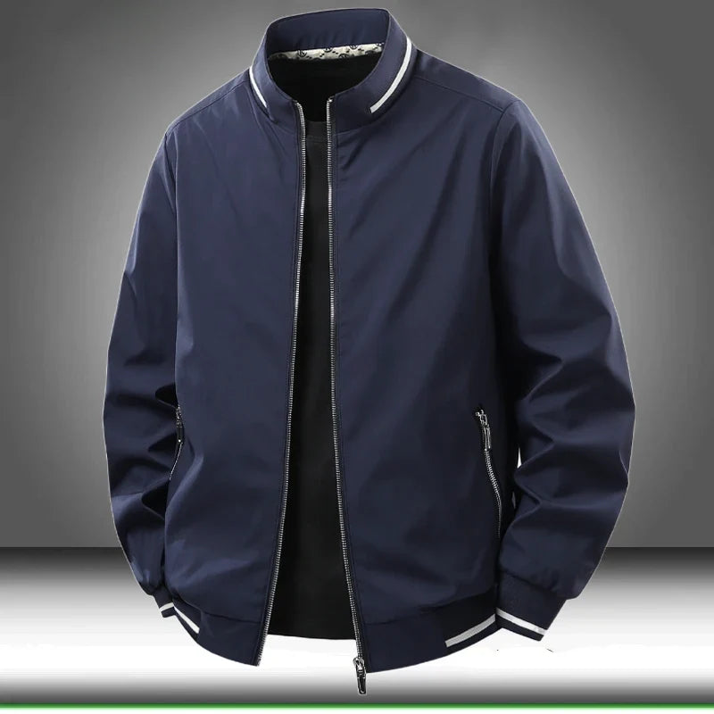 8XL Jacket Men Plus Size Autumn Casual Loose Coats Business Formal Jackets Spring Big Size Windbreaker Solid Outwear 6XL 7XL