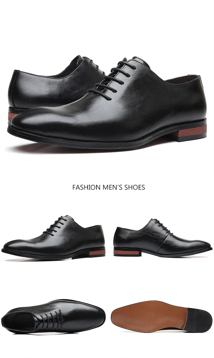 Fashion Business Dress Men Shoes Classic Leather Men's Formal Shoes Comfortable Slip On Dress Shoes Men Oxfords Size 47 48