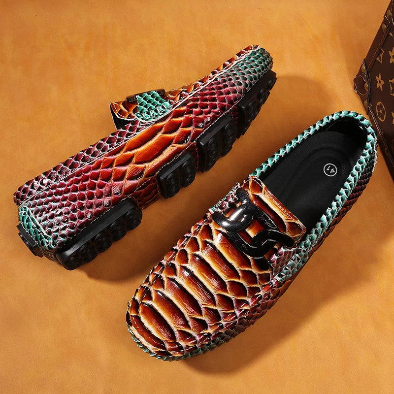 Plus Size 38~48 Mens Loafers Brand Corduroy Casual Leather Designer Vintage Slip-on Classic Men Driving Wedding Male Dress Shoes