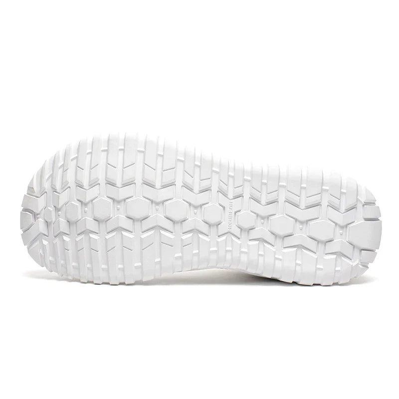 Wide Toe Walking Shoes Men Women Non Slip Outdoor Sneakers Lace Up Mesh Breathable Running Shoes