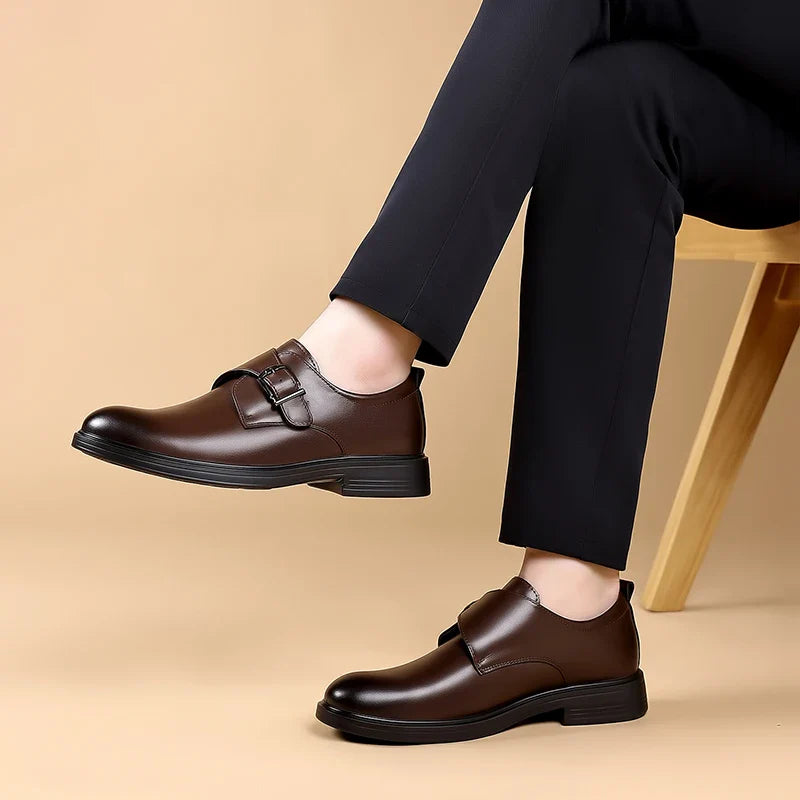 Classic Leather Men Loafers Fashion Man Casual Shoes Outdoor Slip on Flats Non-Slip Driving Shoe Business Moccasins Oxford Shoes