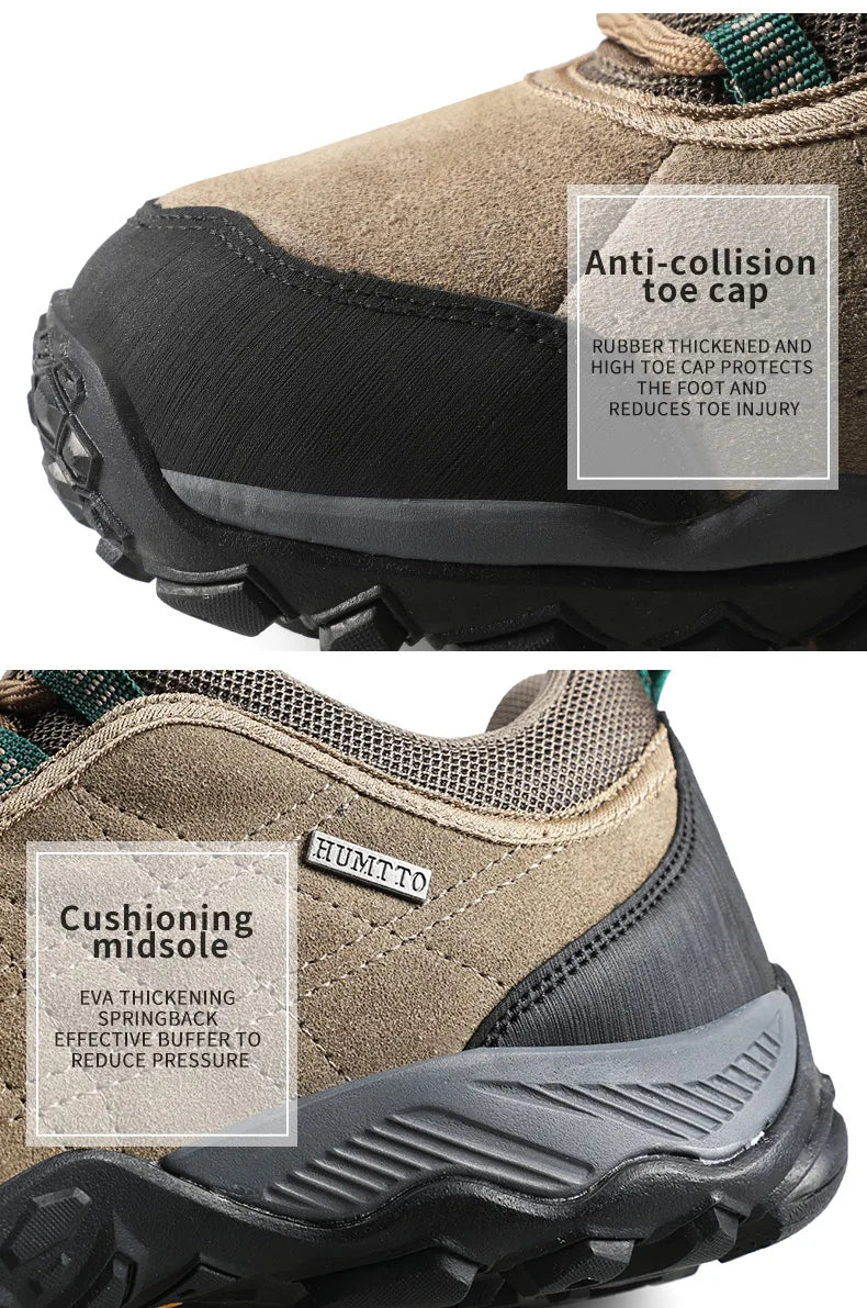 Hiking Shoes Mens Luxury Designer Winter Climbing Trekking Sneakers for Men Leather Outdoor Sports Work Man Shoes