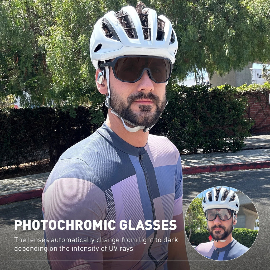 Photochromic Cycling Sunglasses Cycling Glasses UV400 Bicycle Eyewear Sports MTB Outdoor Bike Goggles Sunglasses Eyepieces