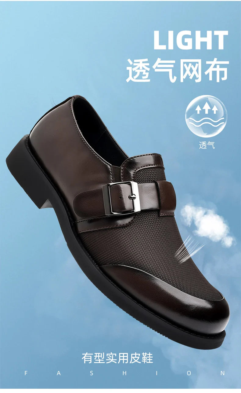 Leisure Walk Male Loafers Outdoor Anti-slip Men's Driving Shoes Handmade Business Footwear Elegantes Slip on Flats Oxford Shoes