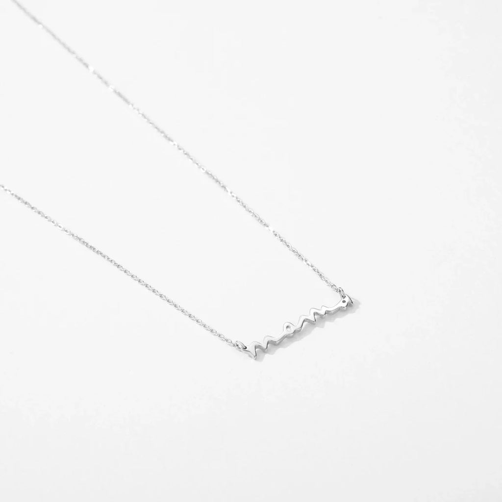 Classic Design 925 Sterling Silver Letter Mama Pendant Necklace For Women Mom Mama Mother's Day birthday Christmas Gift