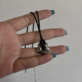 New Korean Fashion Hollow Titanium Steel Star Pentagram Pendant Necklace for Women Men Black Rope Chain Choker Y2k Party Jewelry