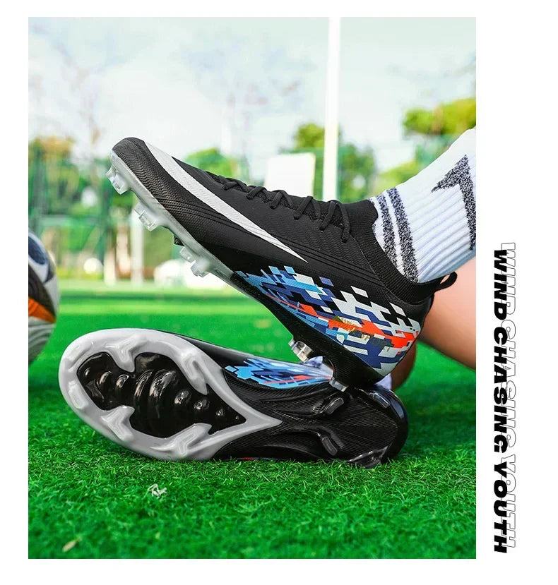 New Men Football Boots Ultralight Soccer Shoes Sport Outdoor Match Unisex Non-Slip Cleats Adult Comfortable Grass High-quality