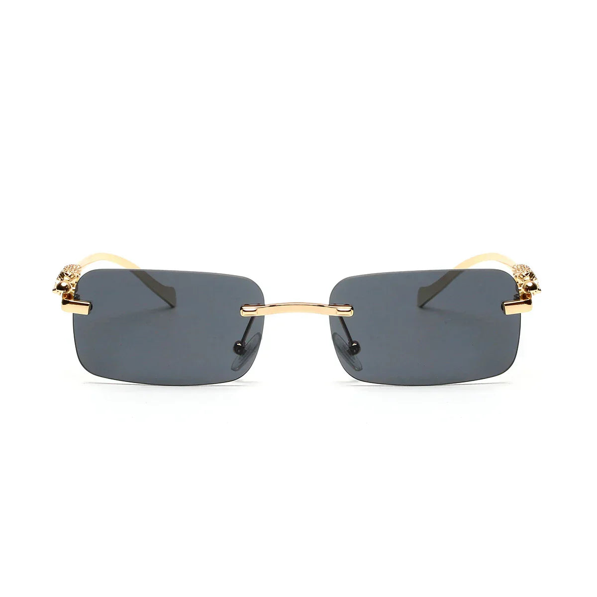 rimless sunglasses UV400 fashion square metal glasses for men women designer man's brand sun glasses shades for outdoor