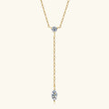 0.4cttw Marquise/round Cut Moissanite Necklace for Women D Color Luxury Pendant 925 Sterling Silver Jewelry Wholesale