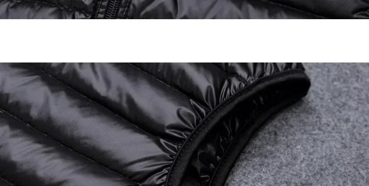 Coat Ultralight Sleeveless Puffer Vest Jacket Ultra Thin Warm Lightweight Down Jacket Waistcoat Winter Men Duck Down Vest Coats