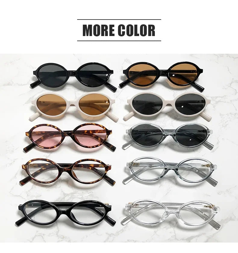 Designer UV400 Sunglasses Women Men New Trendy Oval Sun Glasses Ladies Vintage Small Round Gafas De Sol