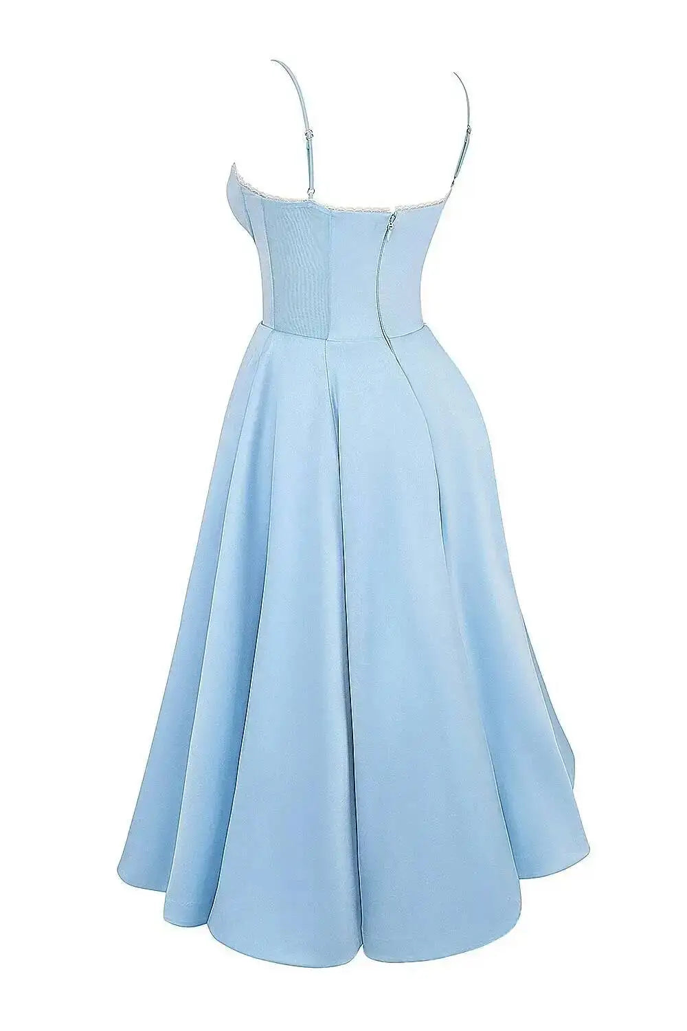 2026 Spring/summer High End Satin Strapless Heavy Industry French Waist Strap Sexy Hot Girl Medium Long Dress Women Elegant