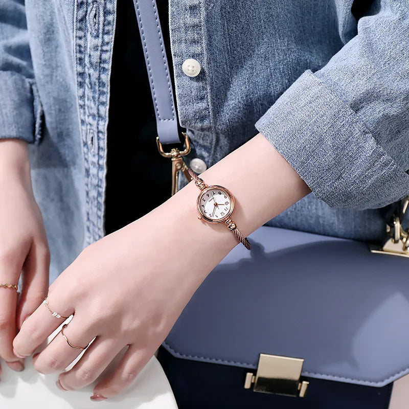 Fashion Luxury Women's Watch Gold Fine Strap Ladies Watch For Bracelet Montre Femme Female Wrist Watch Women Clock Relojes