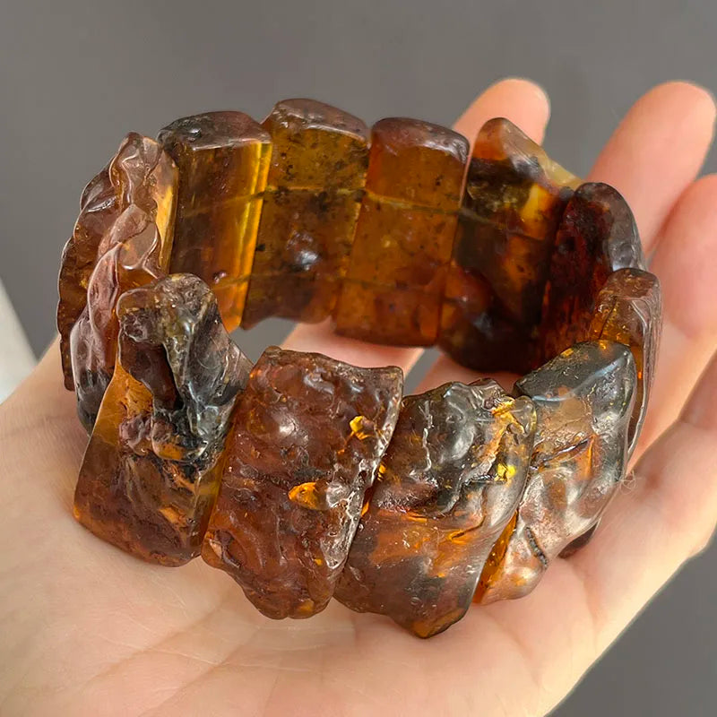 New Amber Bracelet&Bangle for Unisex Gogerous Gift 100% Natural Genuine Bead Factory Baltic Stone Europe Unique Jewelry Supplier