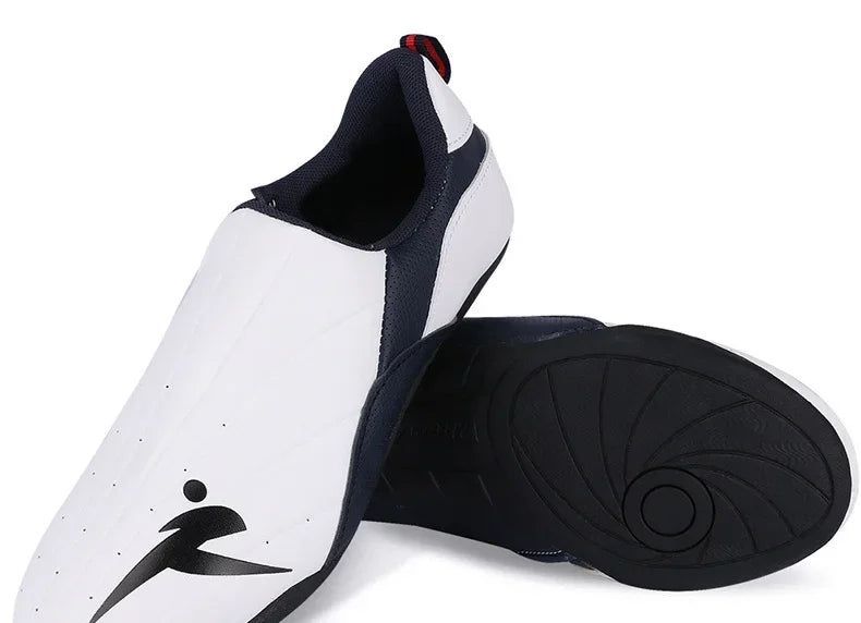 Adult Kids Wear-Resistant Taekwondo Coach Shoes Karate Sneakers Thick Soft Sole Breathable Men Martial Arts Kung Fu Boxing Shoe